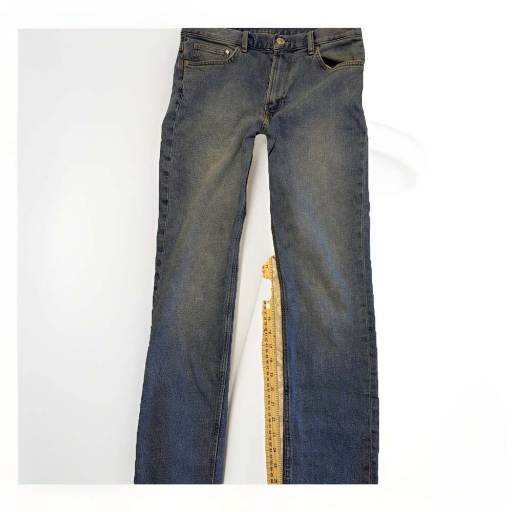 H&M Men's Light Wash Blue Slim Fit Coupe etroite Cotton Denim Jeans Size W32/L30